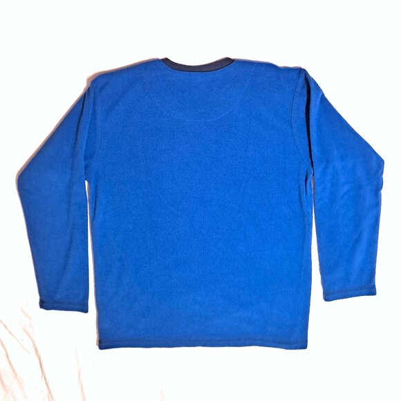 Perry Ellis Men's V Neck Light Weight Sweater - Blue - Size Medium - Picture 2 of 6